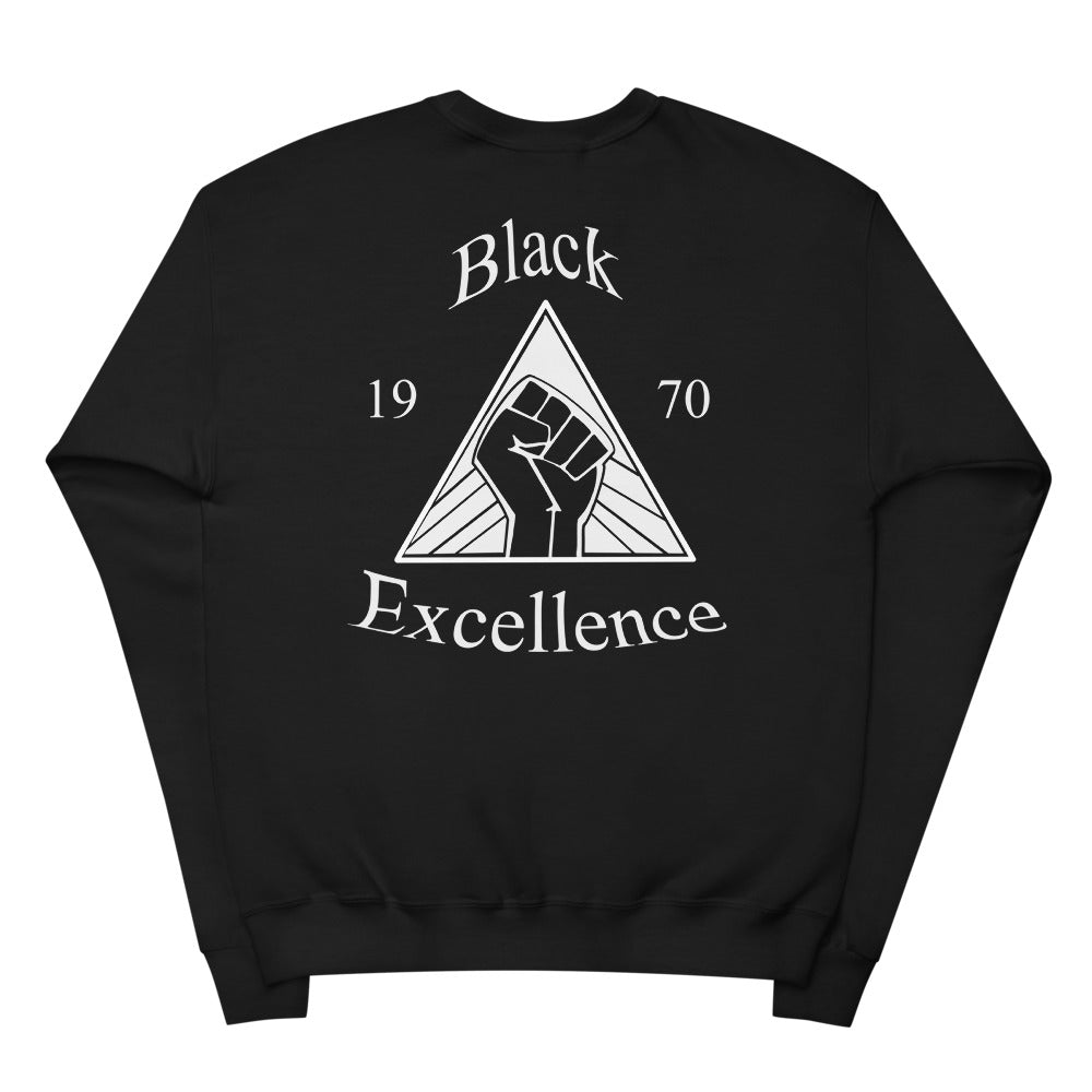 Black Excellence fleece sweatshirt